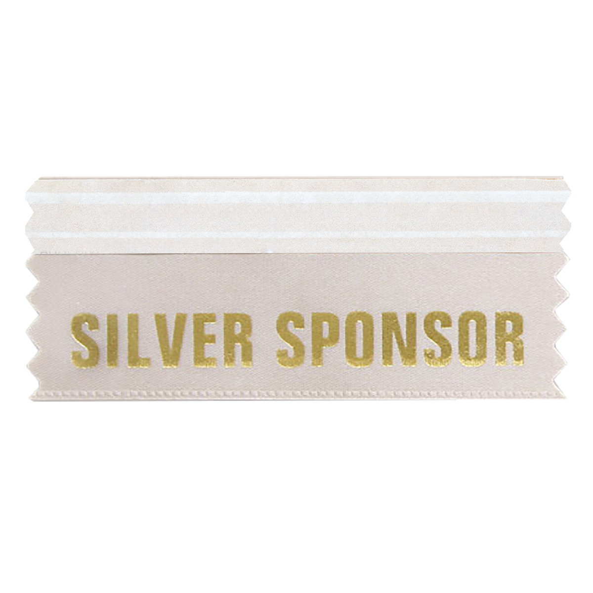 SilverSponsor Ribbon 4"L x 1.625"W Badge Ribbons RB415SSP