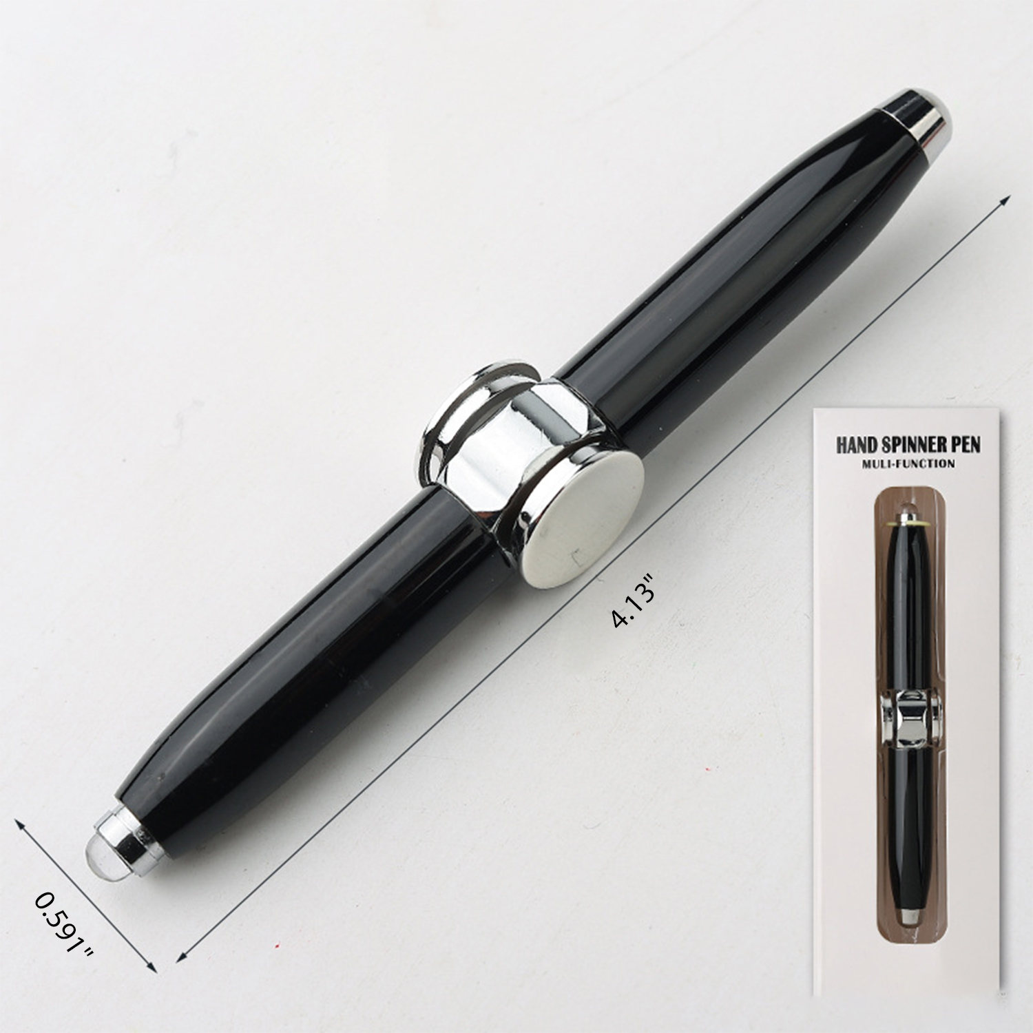 Rotating Pen With LED Light