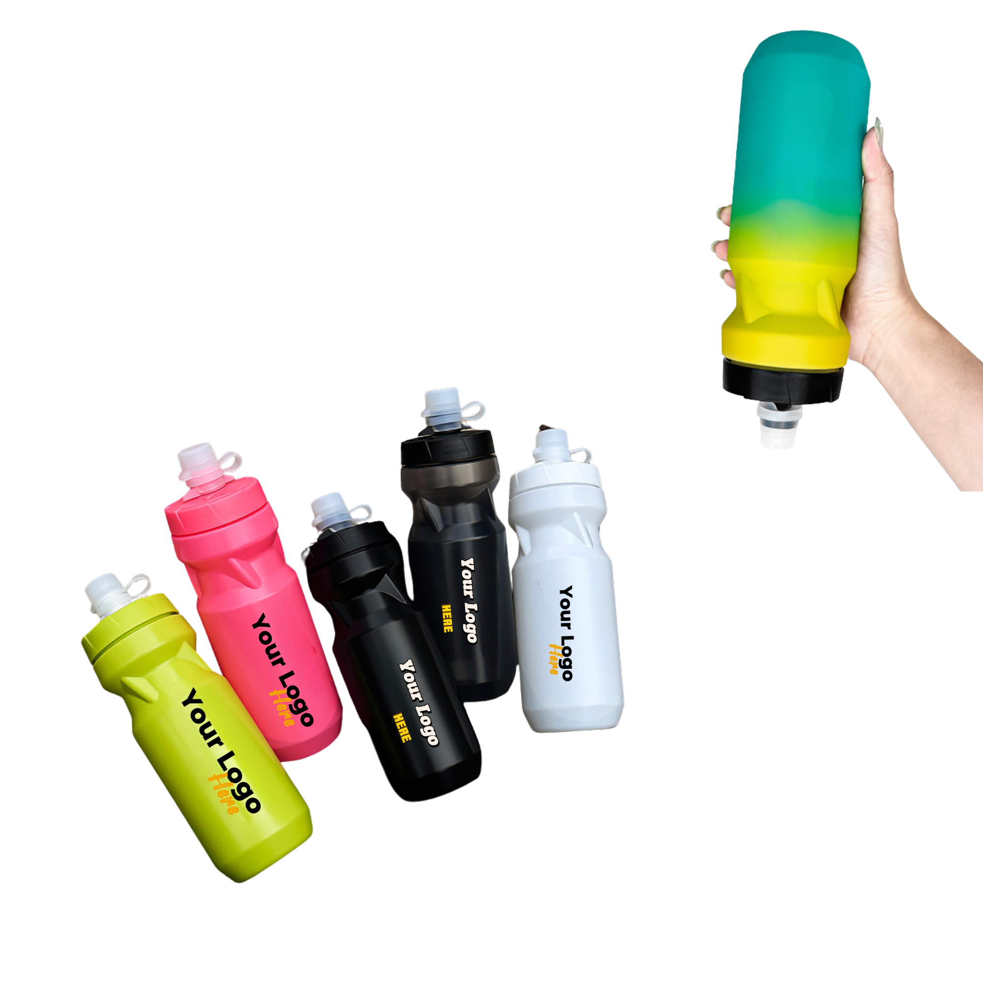 Fitness Water Bottle with Flip Lid