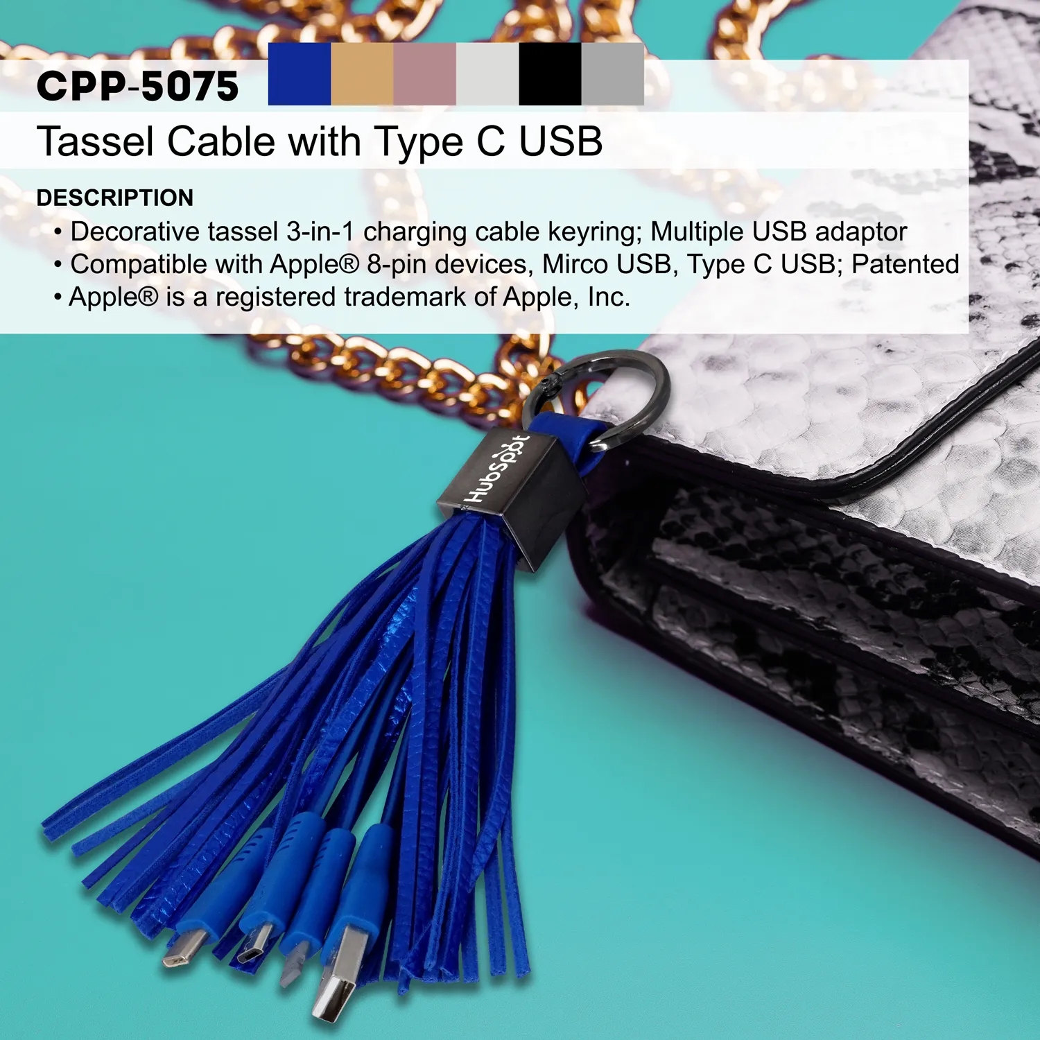 TASSEL CABLE WITH TYPE C USB 2