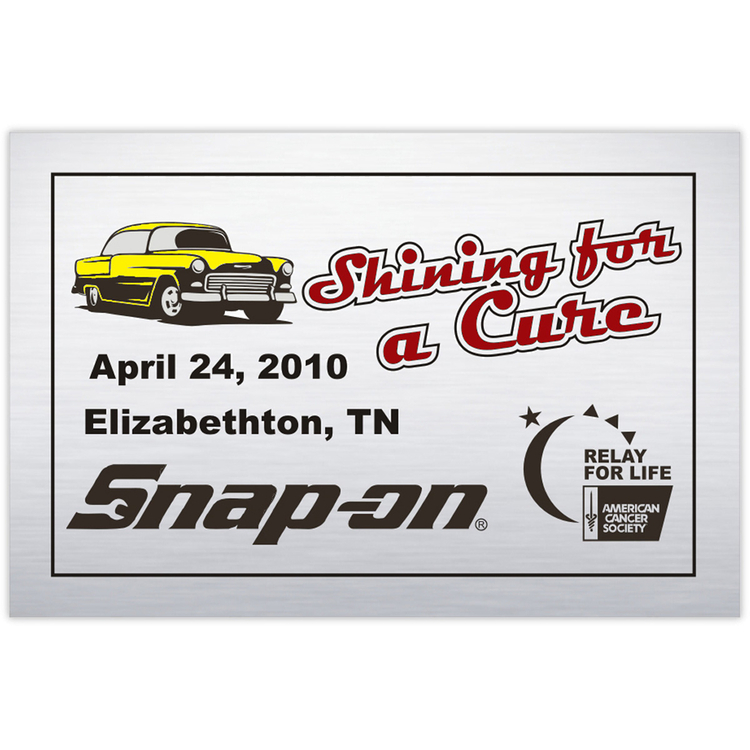 Full Color Dash Plaques (Custom Sized between 3 and 6 sq. in