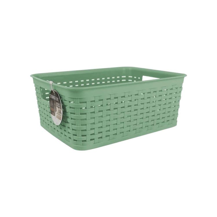 Small Plastic Storage Baskets - Mint 3