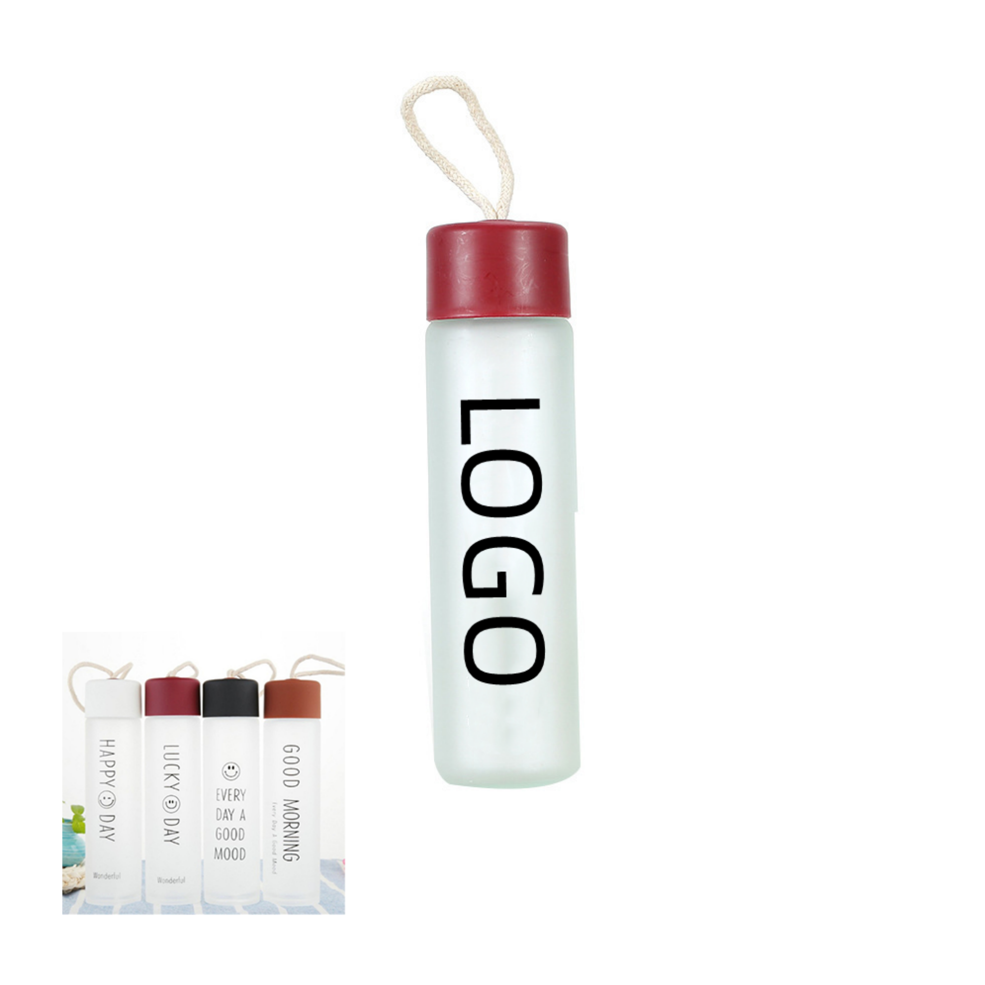 12oz Frosted Sublimation Glass Mug MOQ 20PCS 4
