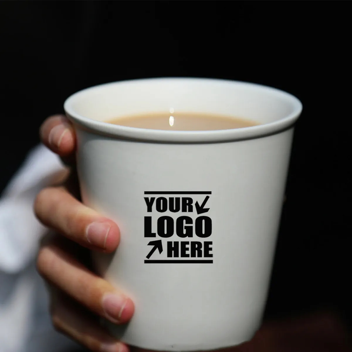 Paper Cup Shape Ceramic Coffee Cup