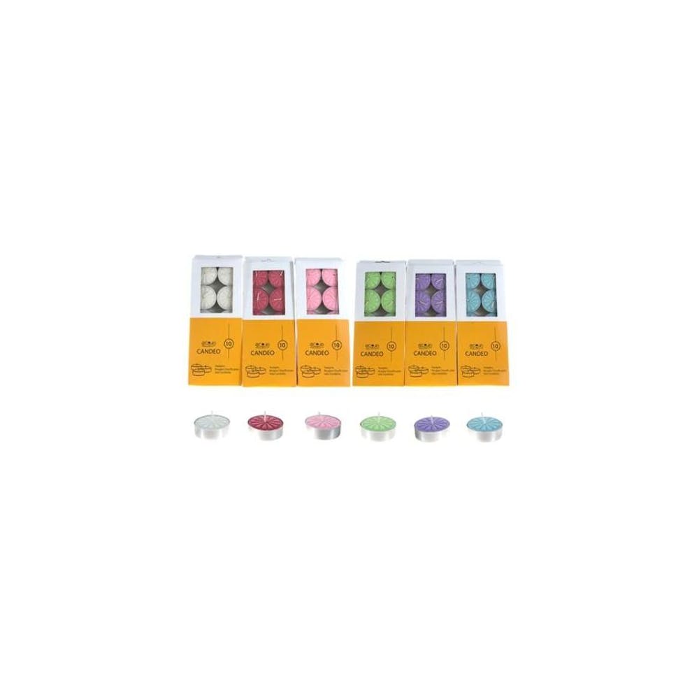 Tea Light Candles - 6 Colors Unscented 10 Pack 3