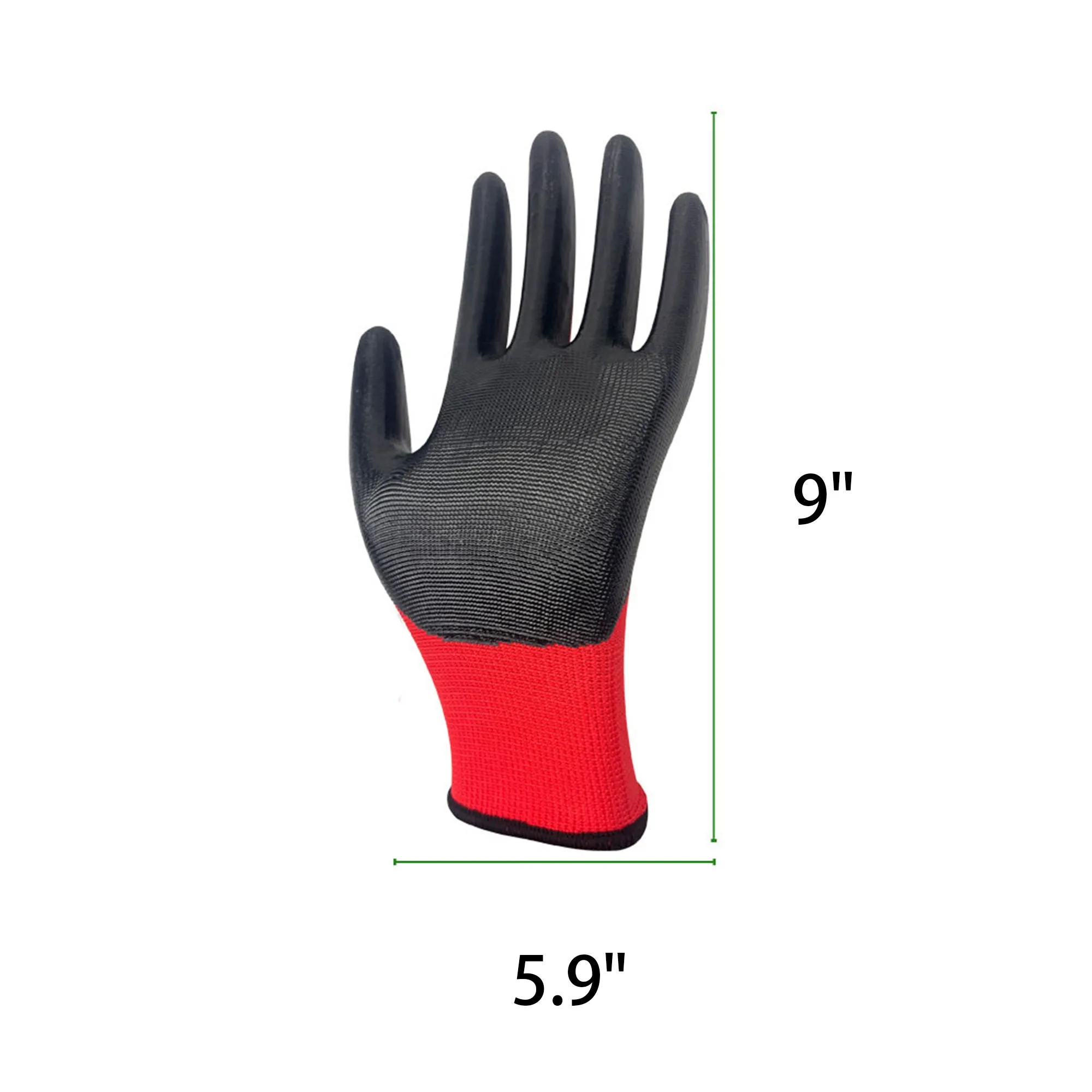 Rubber Coated Knit Nylon Working Gloves 13