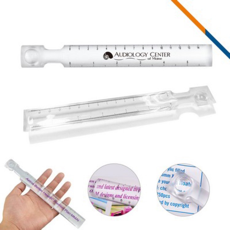 Acrylic Clear Ruler with Magnifier – 6" / 15cm Dual Measurement 9