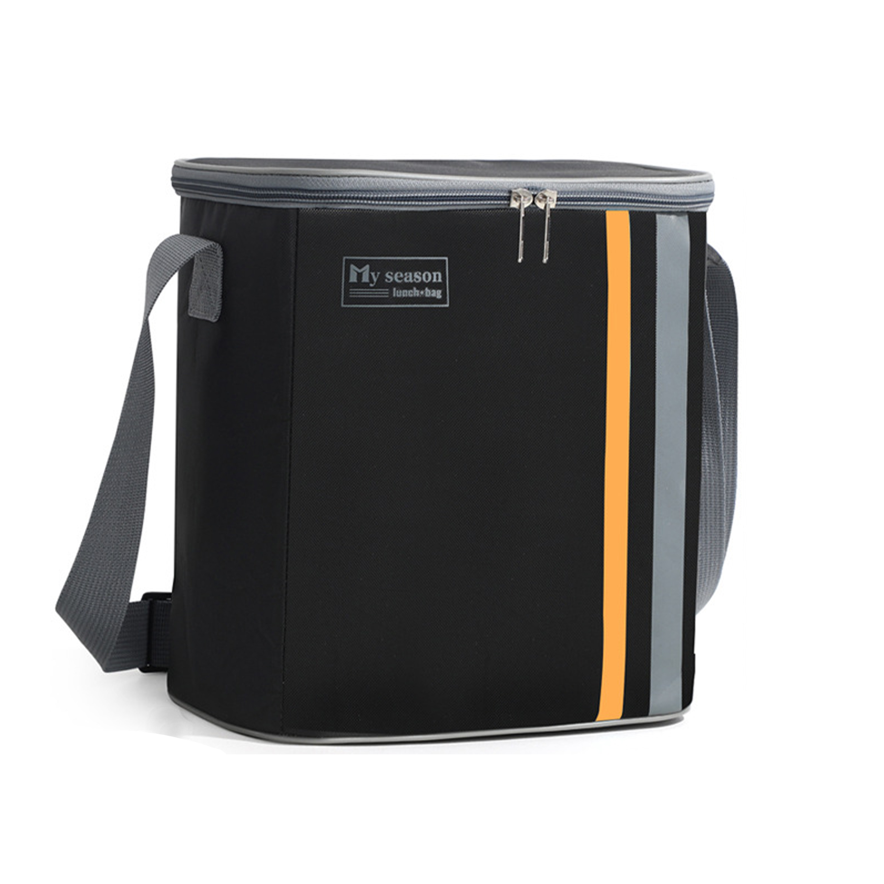 Small Square Cooler Bag Lunch Box with Shoulder Strap 3
