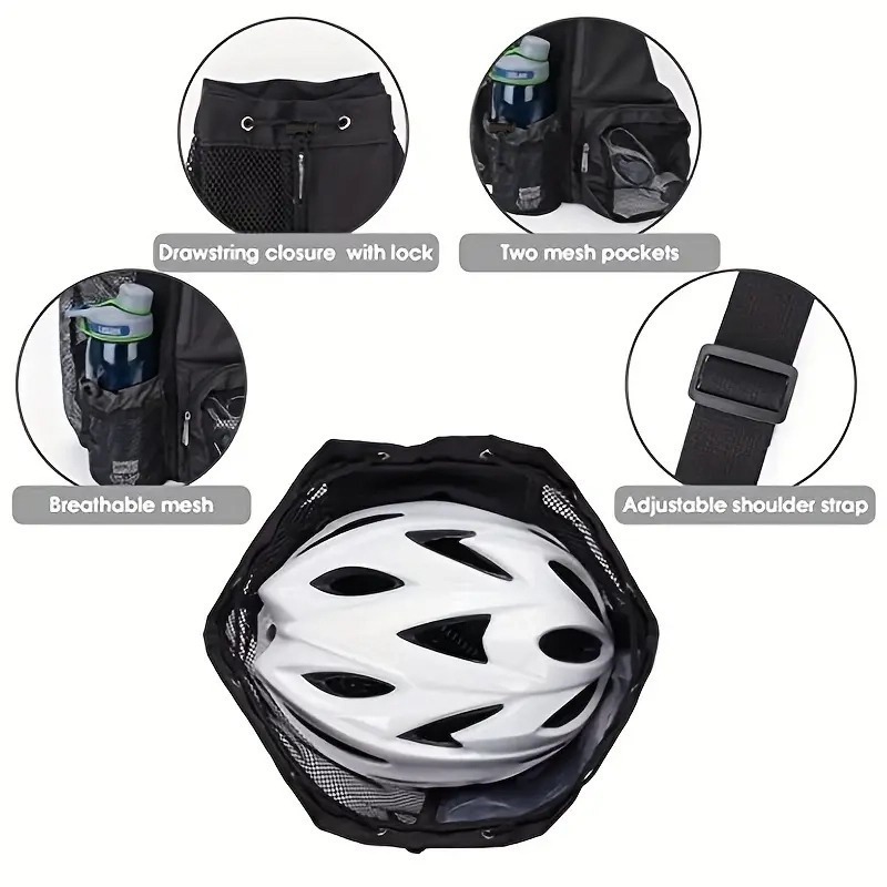 Multi-Functional Nylon Drawstring Backpack 6