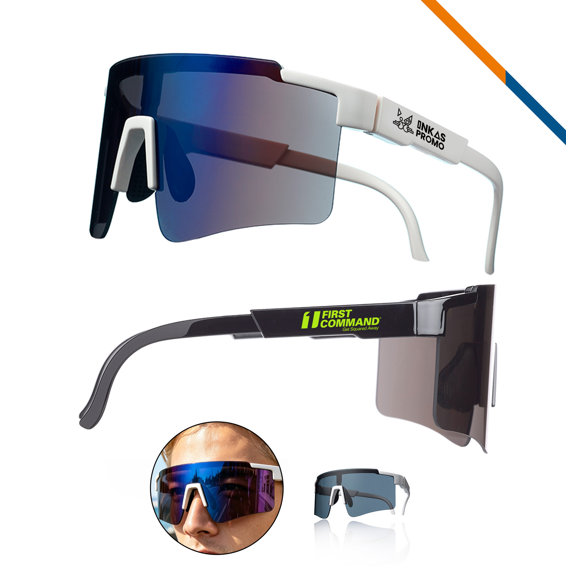 RaySpire UV400 Sports Shield Sunglasses
