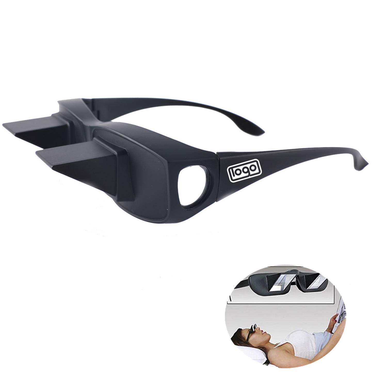 Patient's or lazy person bed reading glasses