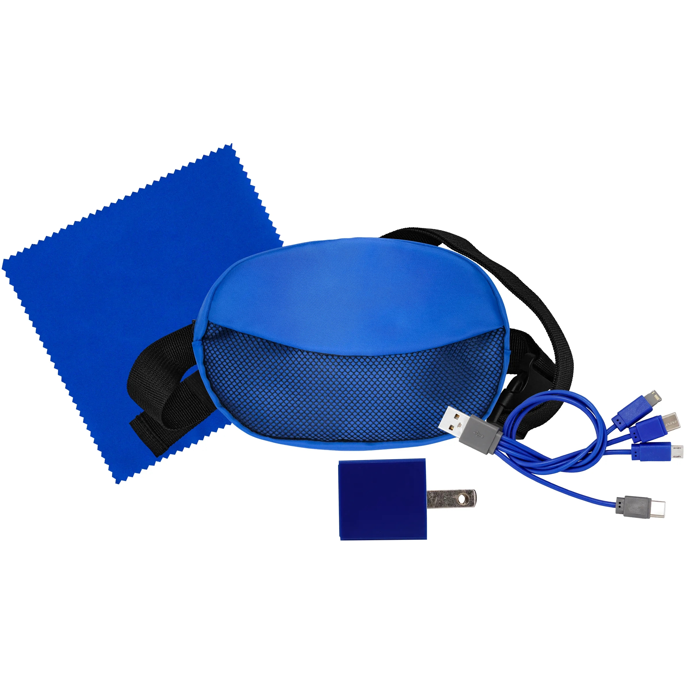 Sporty Charger, Cable and Cloth Travel Set 4