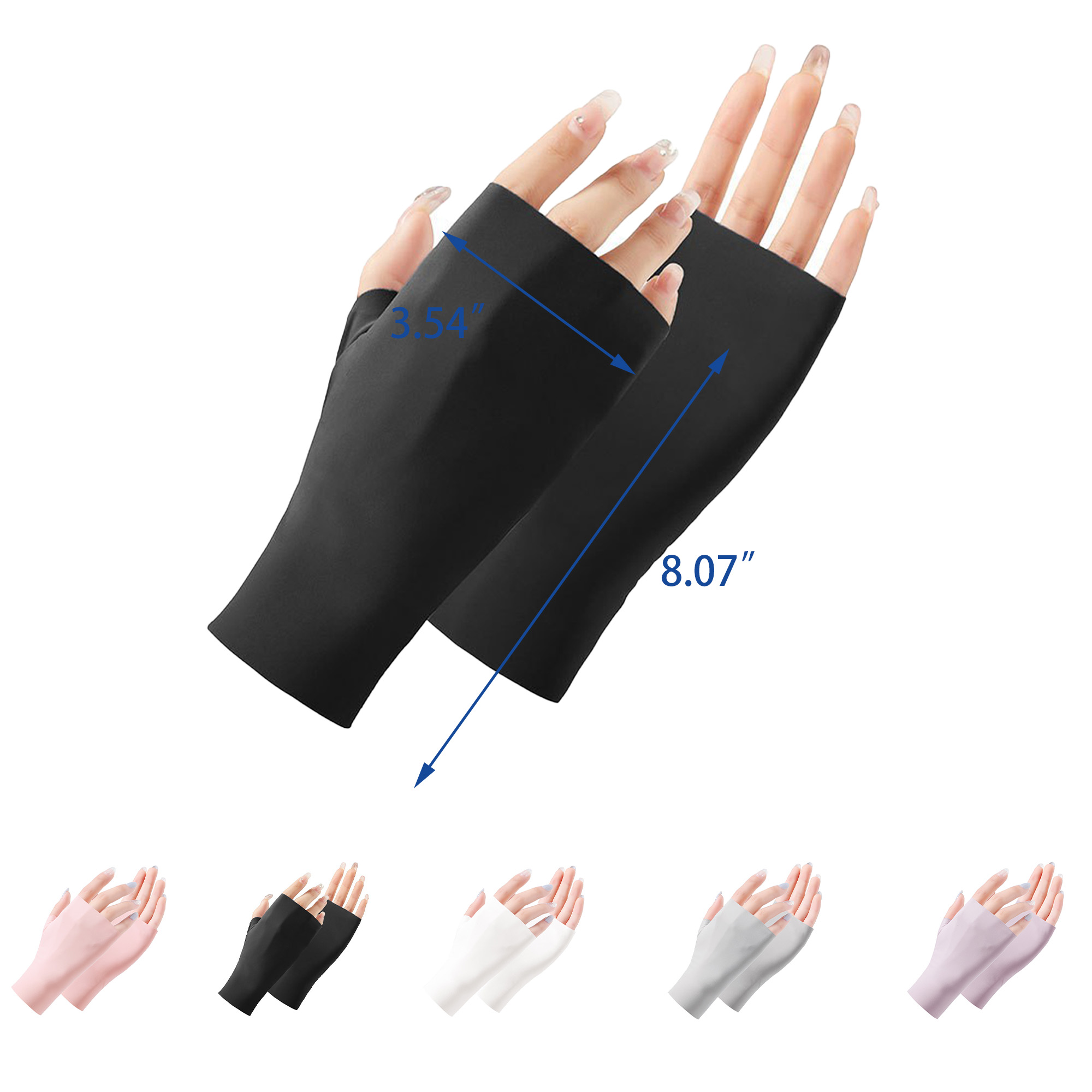 Skin Care Fingerless Mitt for Manicure and Sun 5
