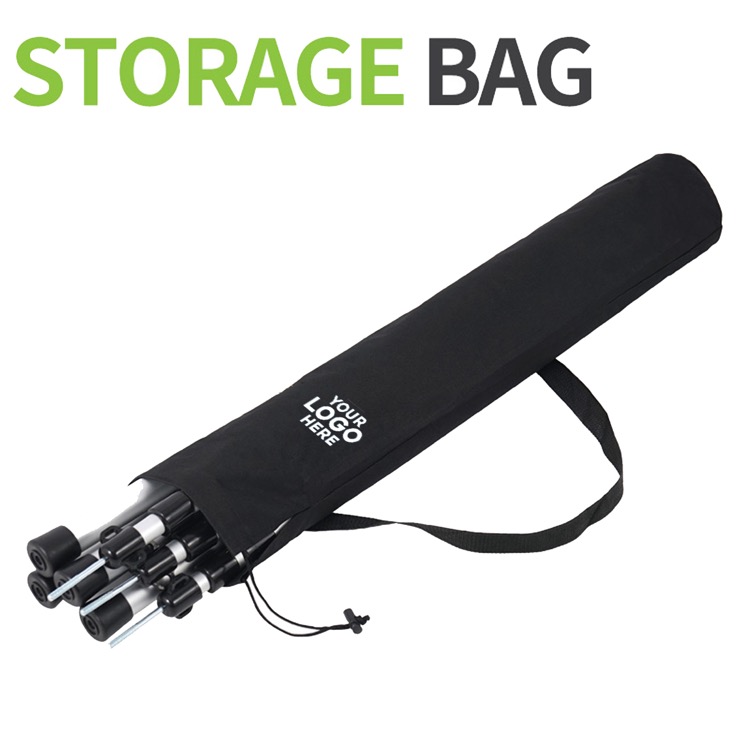 Canopy pole fishing rod storage bag