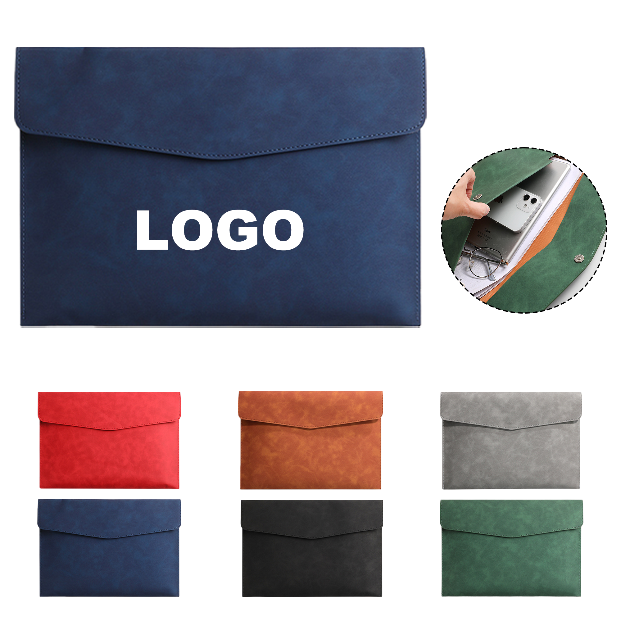 PU Leather A4 File Folder 4