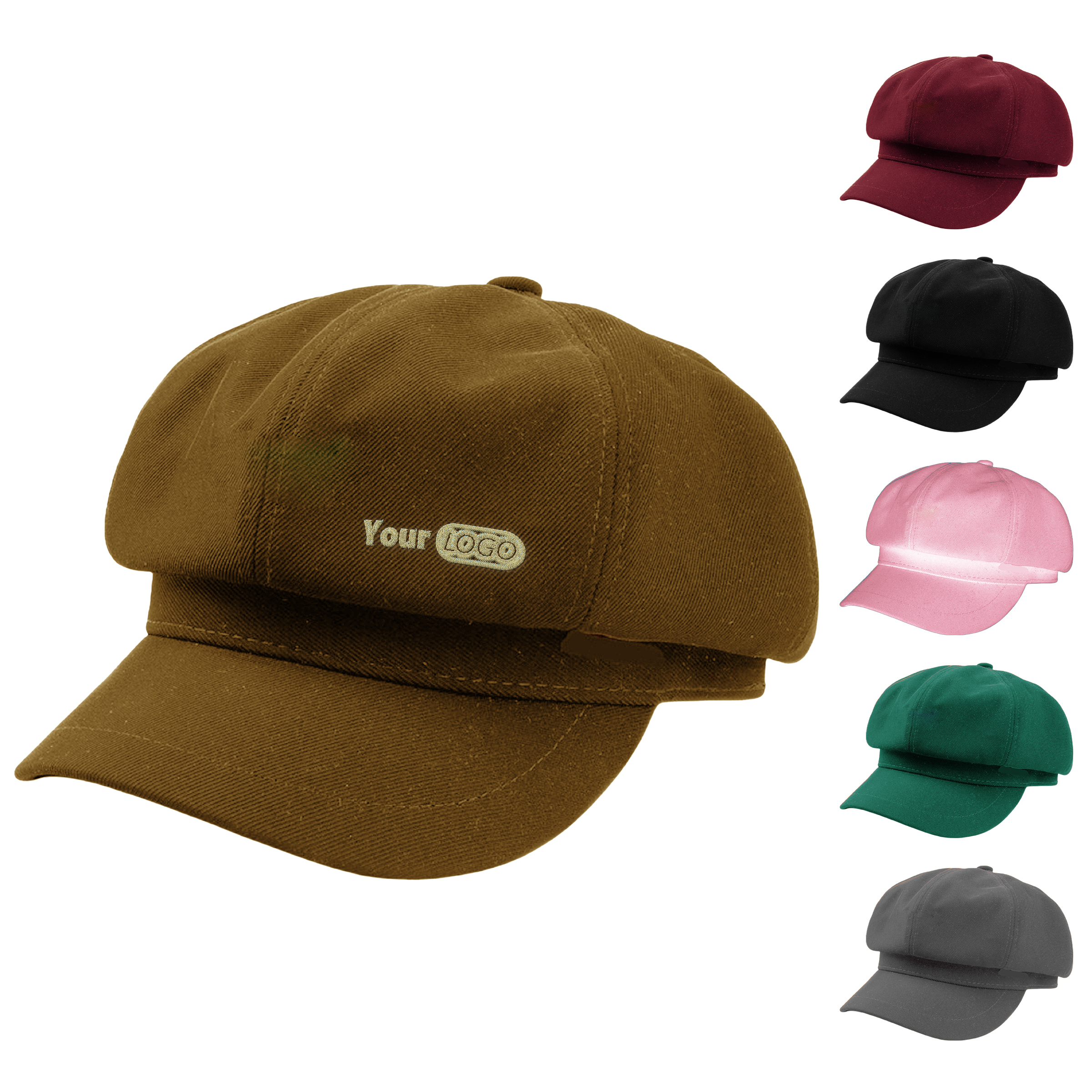 Cotton-Polyester Classic Newsboy Cap ?C Perfect For Any Season