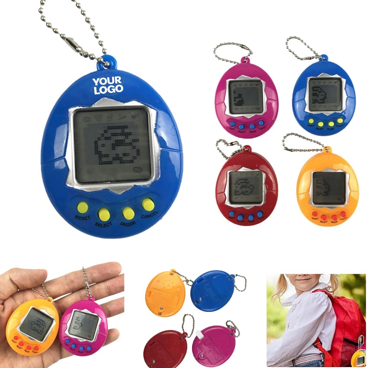 Virtual Electronic Digital Pets Keychain