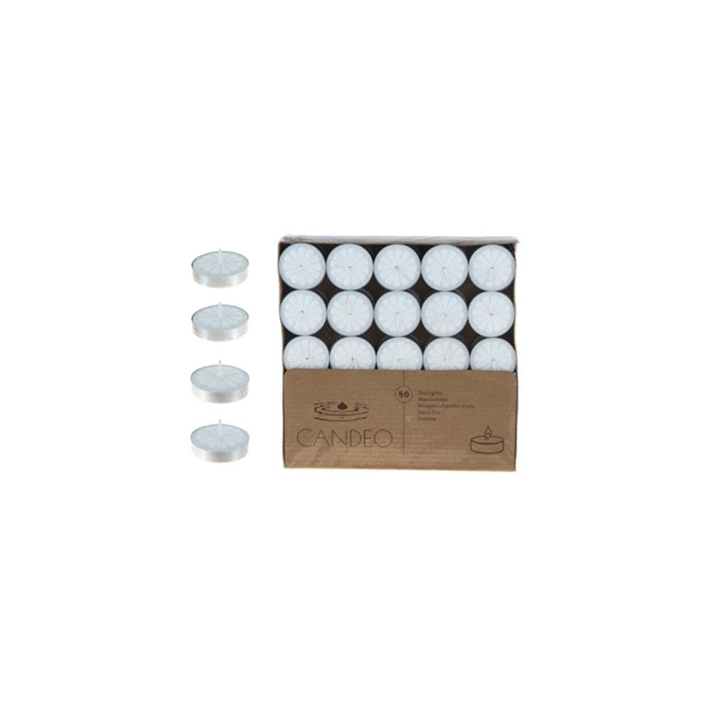 Unscented Tealight Candles - White 50-Piece 3