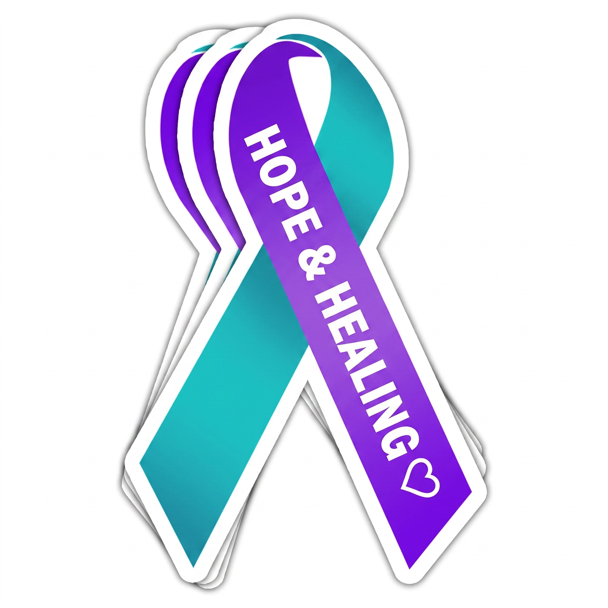 Promotional Ribbon Car Magnet sticker
