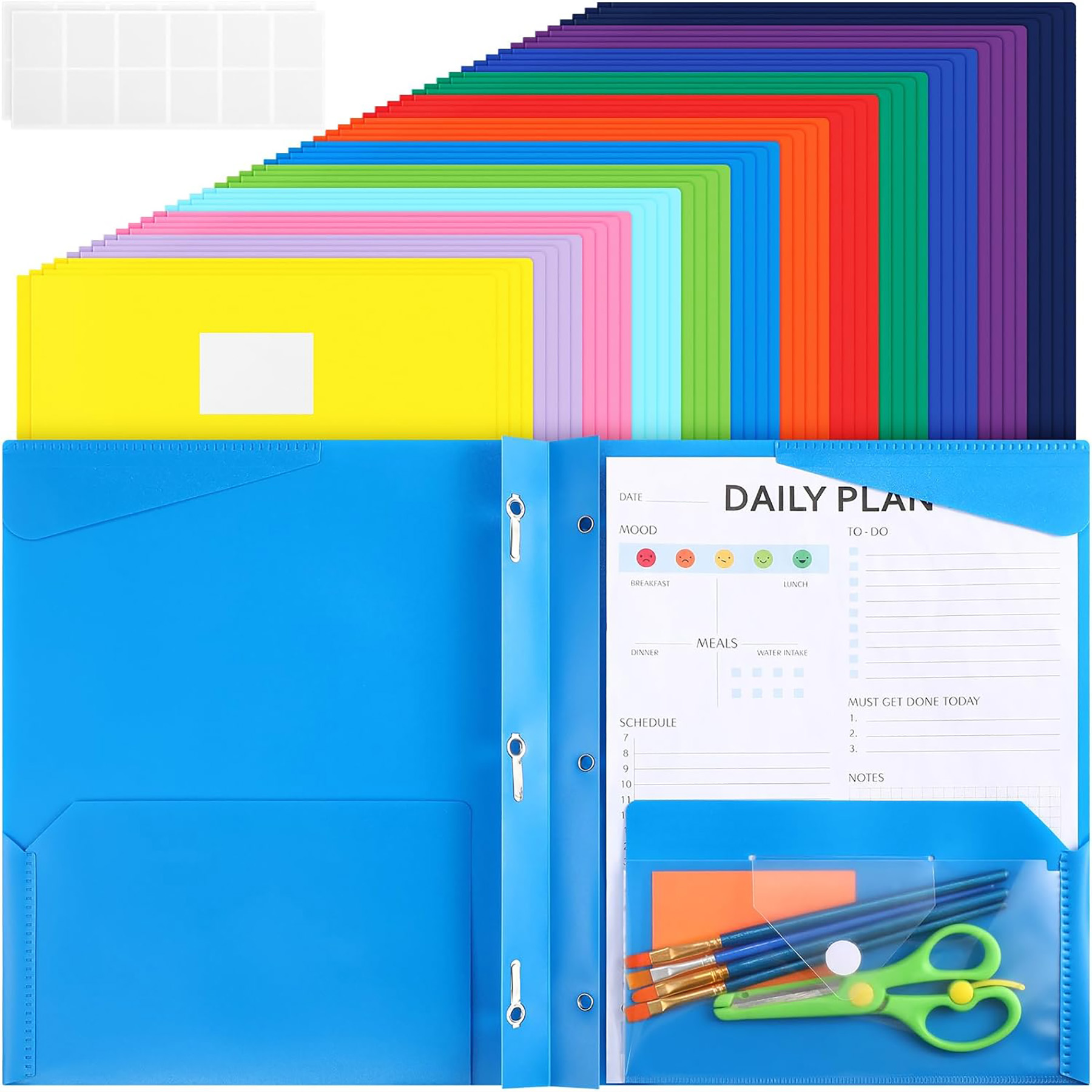 2 Pocket Prongs Plastic Folder 5