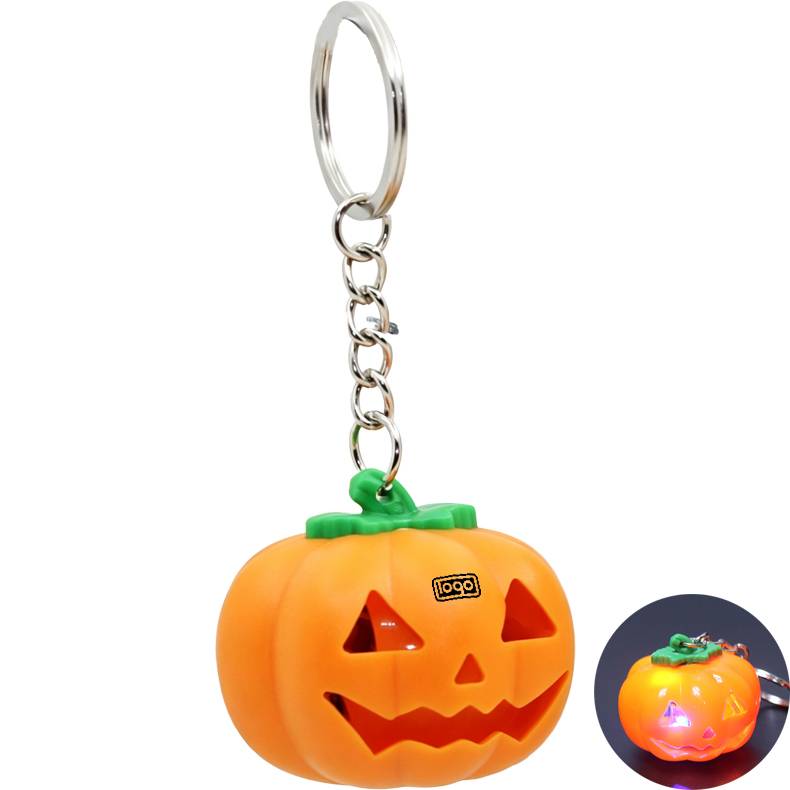 LED Halloween Pumpkin Light Keychain