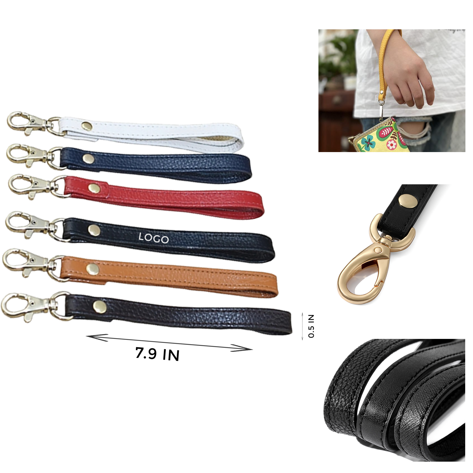 MOQ 10 PCS Leatherette Key Ring