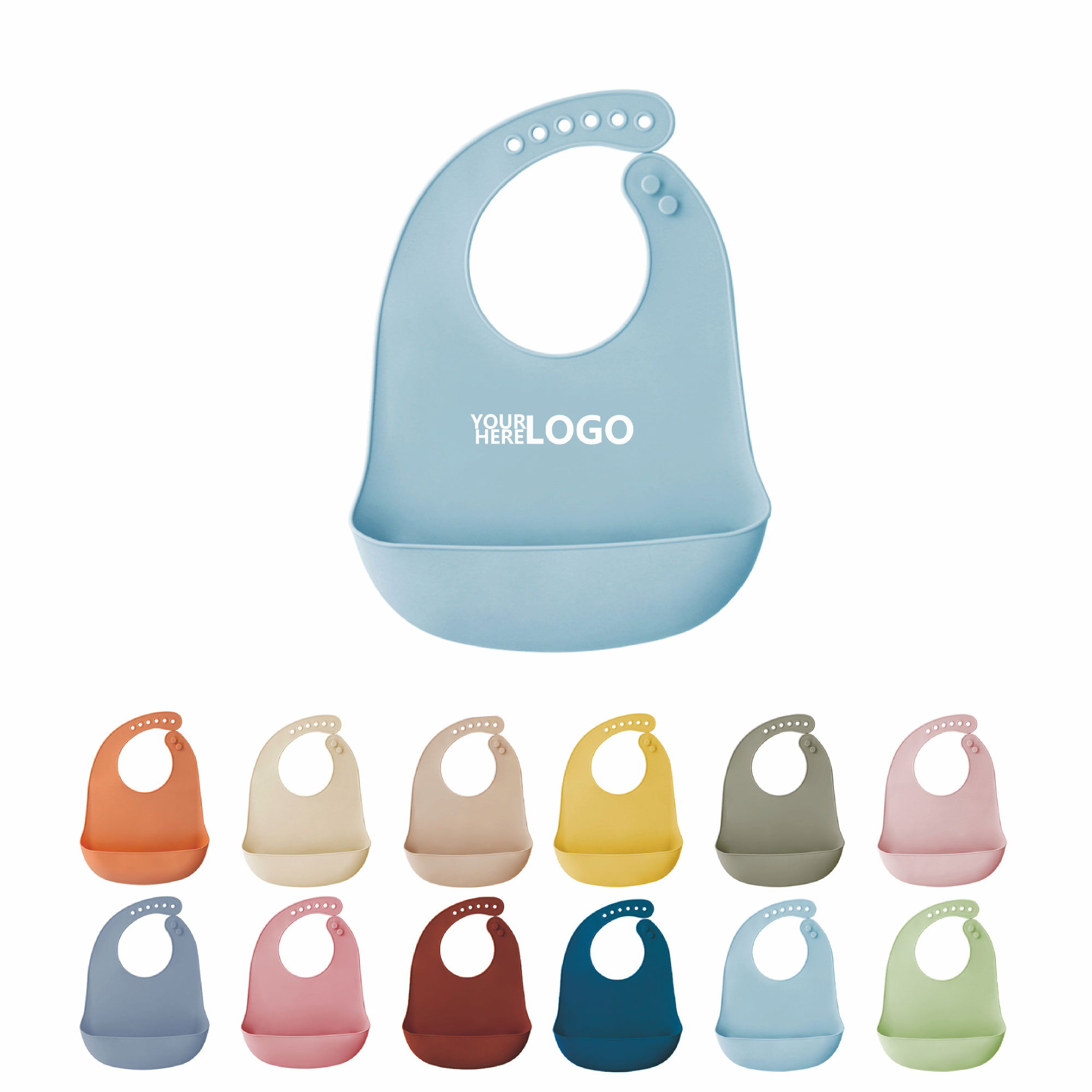 Waterproof Silicone Bib for Infants 3