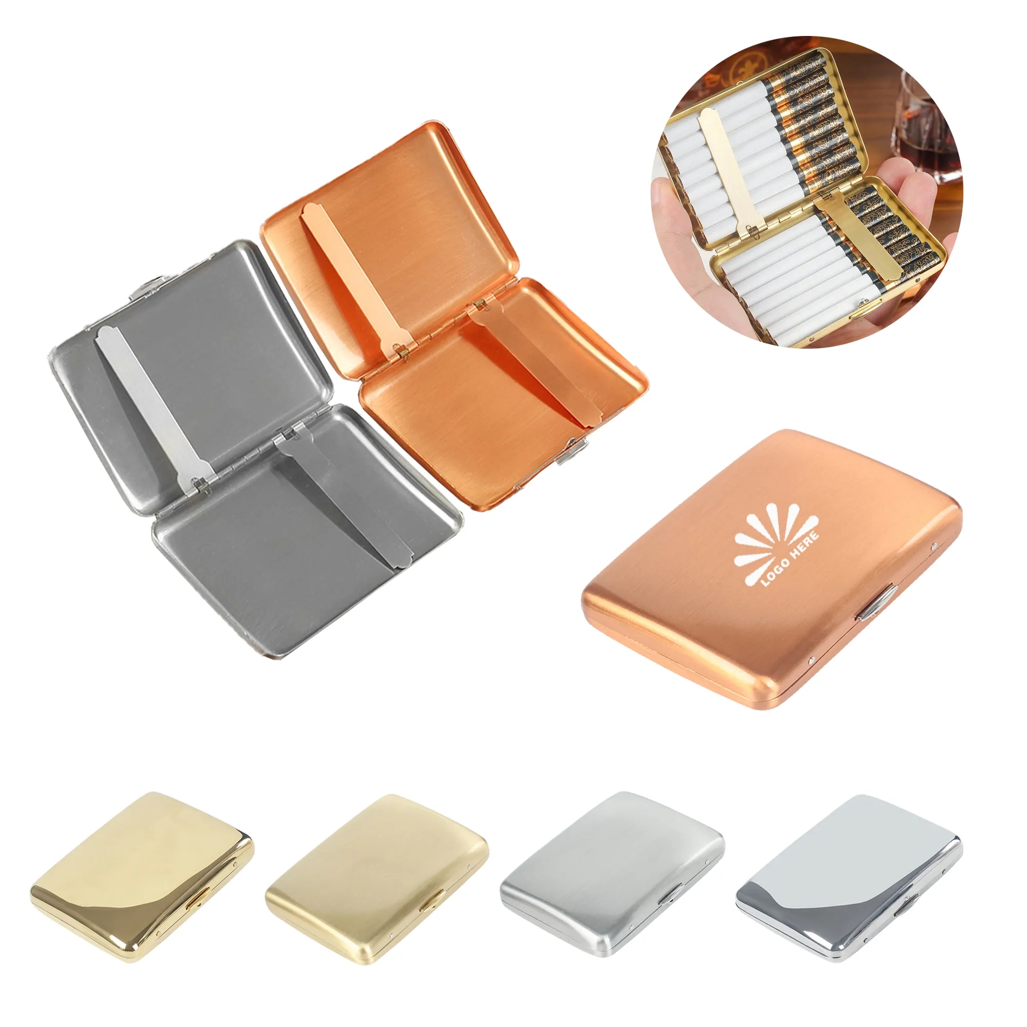 Portable Metal Moisture-proof Cigarette Case 8