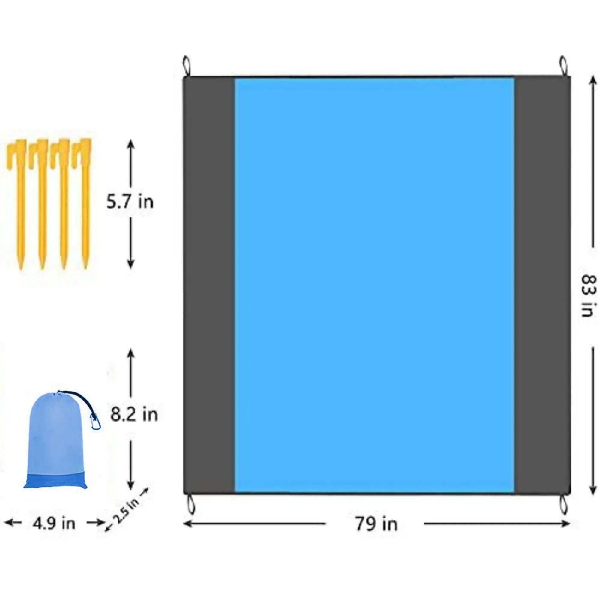 Sandfree Beach Mat Picnic Blanket 27