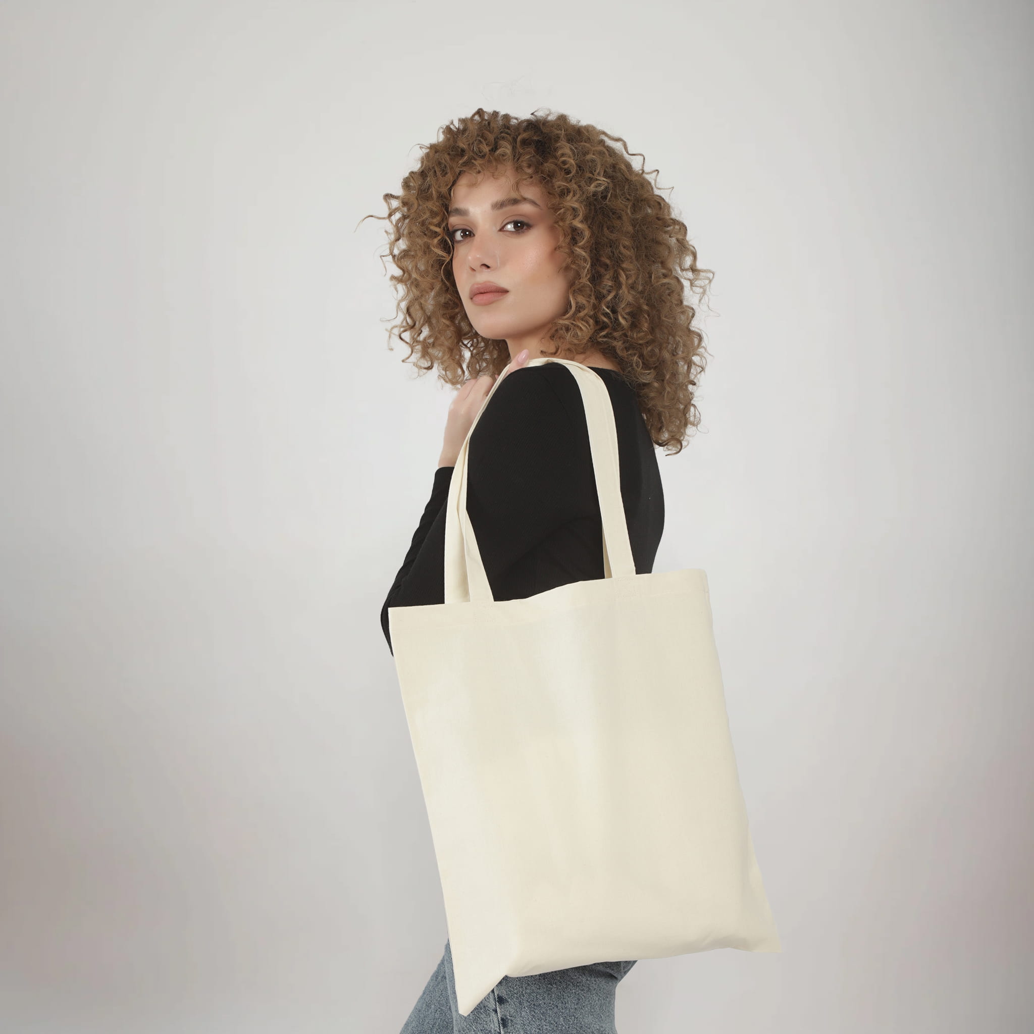 Organic Basic Cotton Tote Bag 14