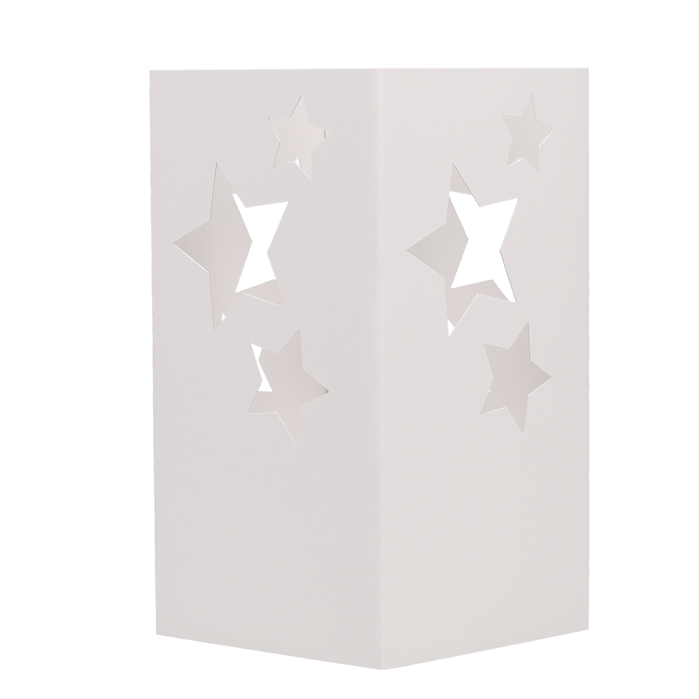 Table Luminary Card Stock 12 pt 4 Sided 4.250" x 4.250" x 8.000" Star White Digital Print 9