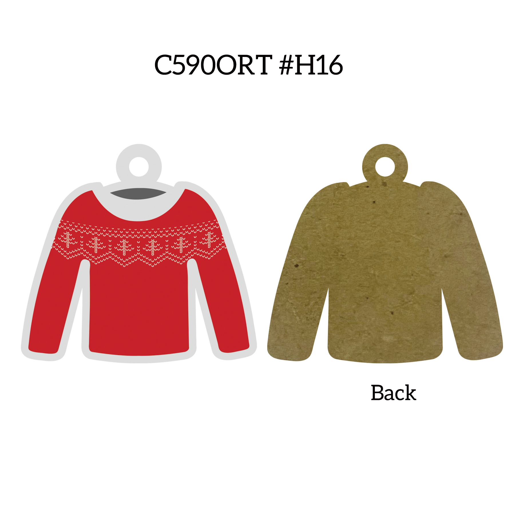Free Shipping Full Color Christmas Ornament - Ugly Sweater 24