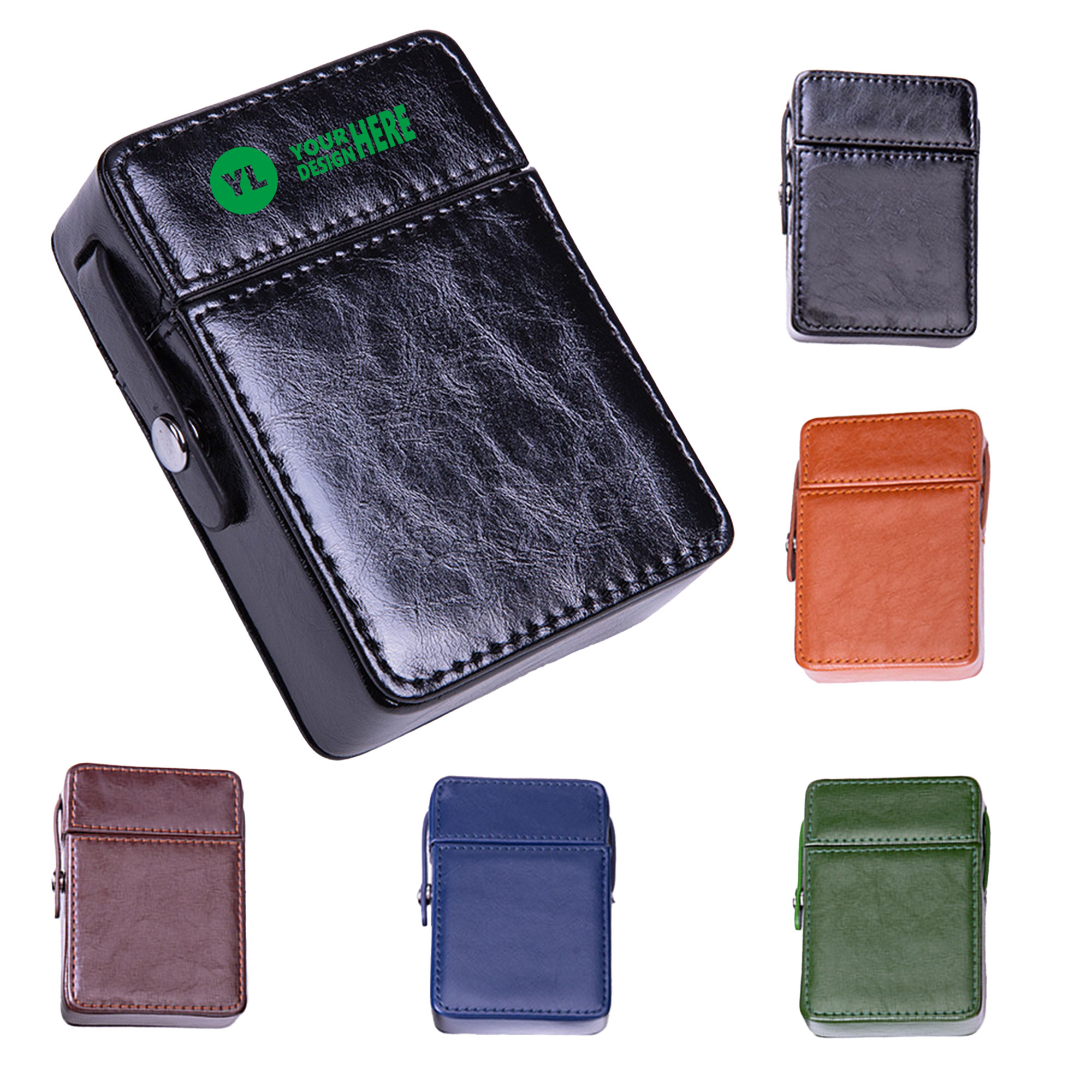 PU Leather Smoke & Lighter Case 2