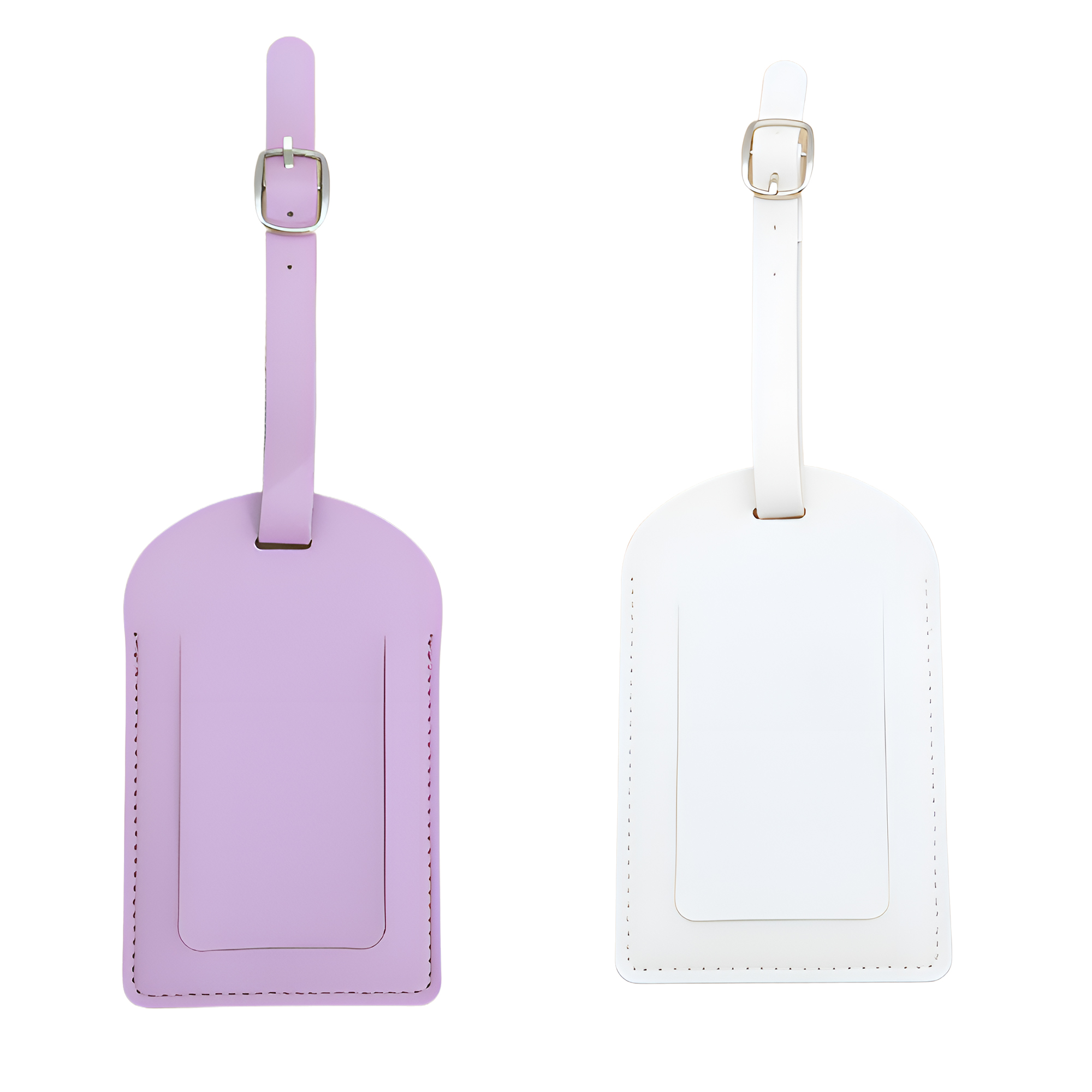 MOQ 50 PCS Stylish PU Leather Luggage Name Tag 8