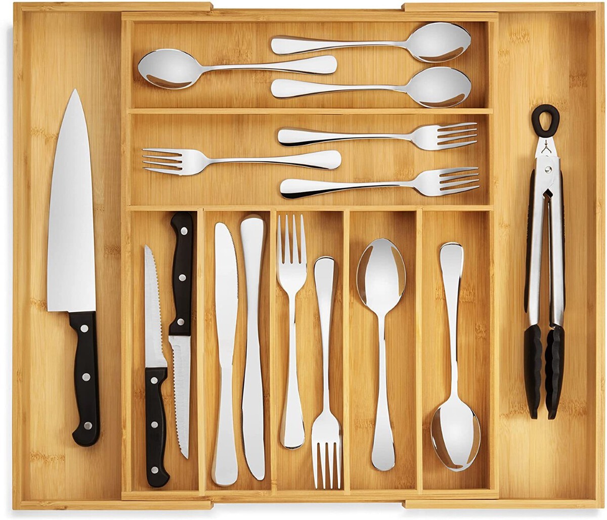 Bamboo Kitchen Drawer Organizer