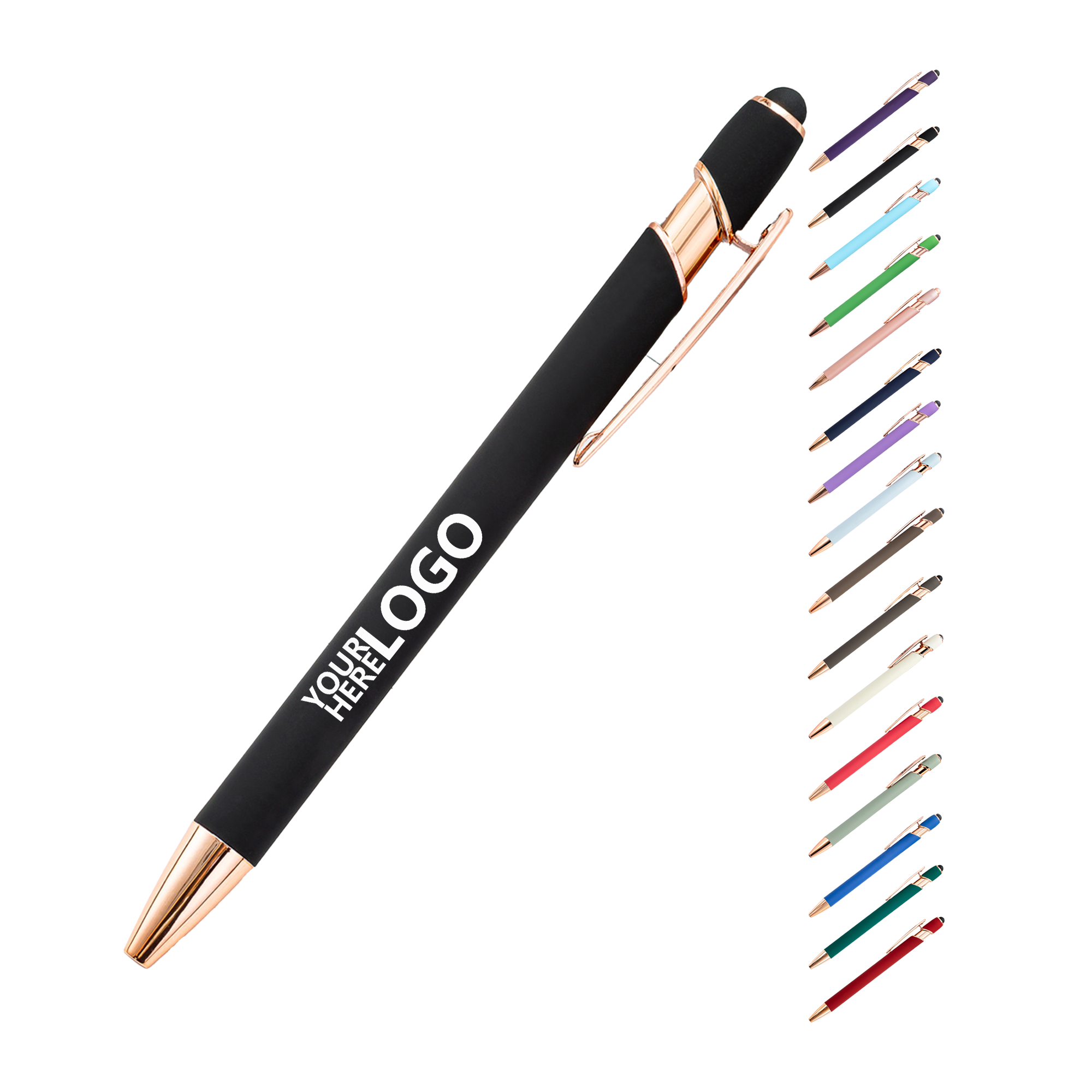 Aluminum Rose Gold Touchscreen Compatible Pen 3