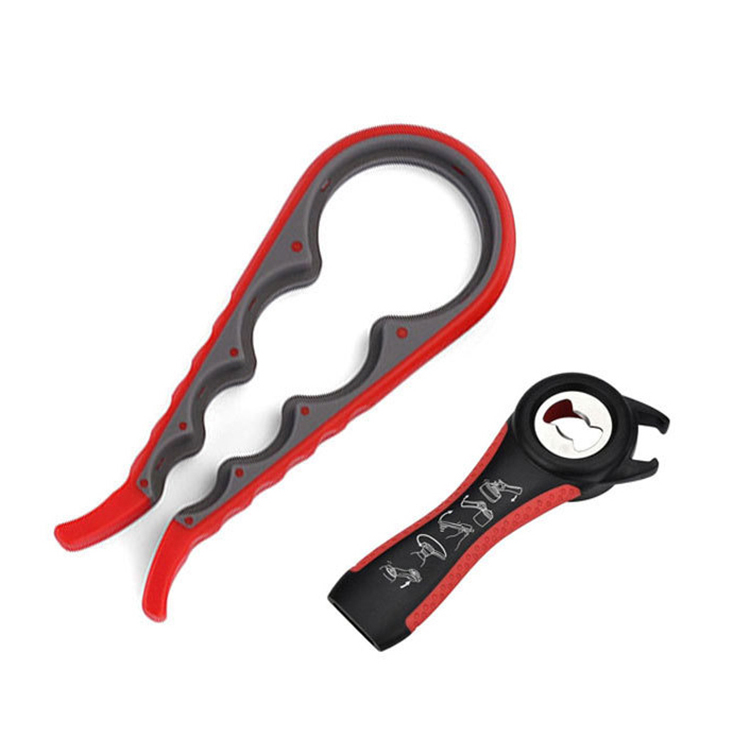 4-in-1 Multi Function Can Opener Bottle Silicone Handle