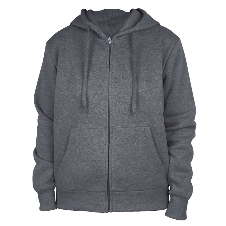 Ladies Full Zip Hoodies - Size S-XL Dark Gray, custom hoodie or sweatshirt with logo imprint 3