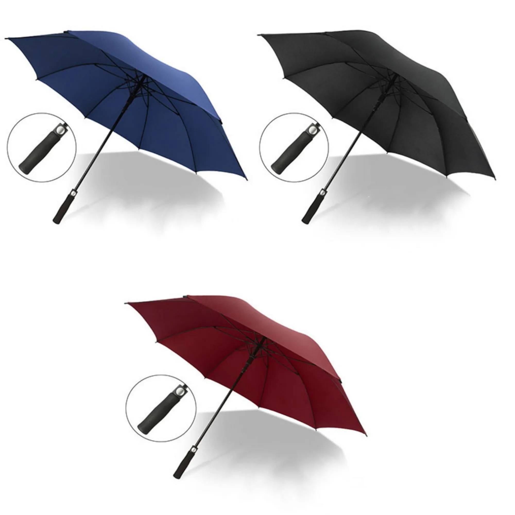 27inch Large Luxury Promotional Branded Custom Golf Umbrella 10