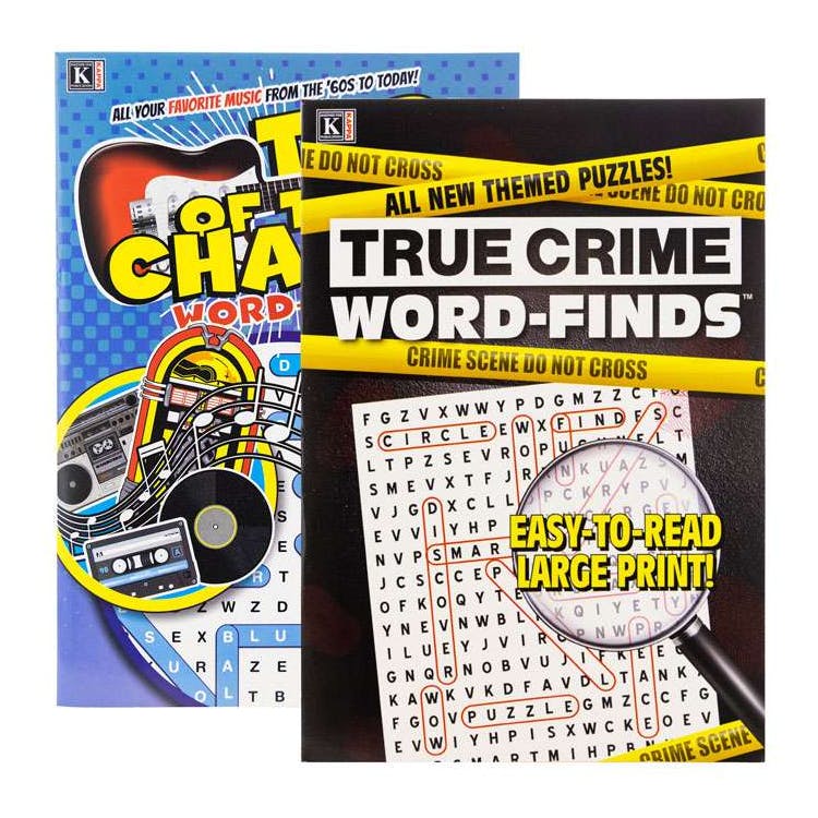 Music and True Crime Word Finds Books - Two Titles 2