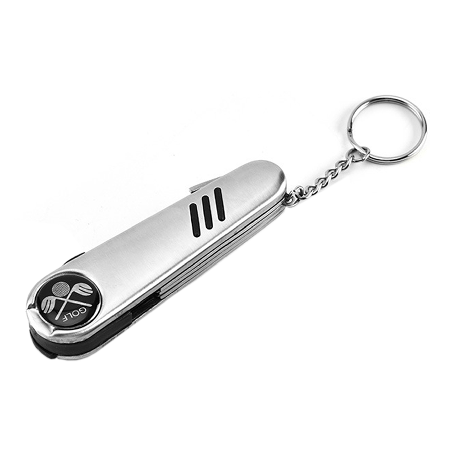 Stainless Steel 6 In 1 Golf Repair Divot Tool With Marker 6