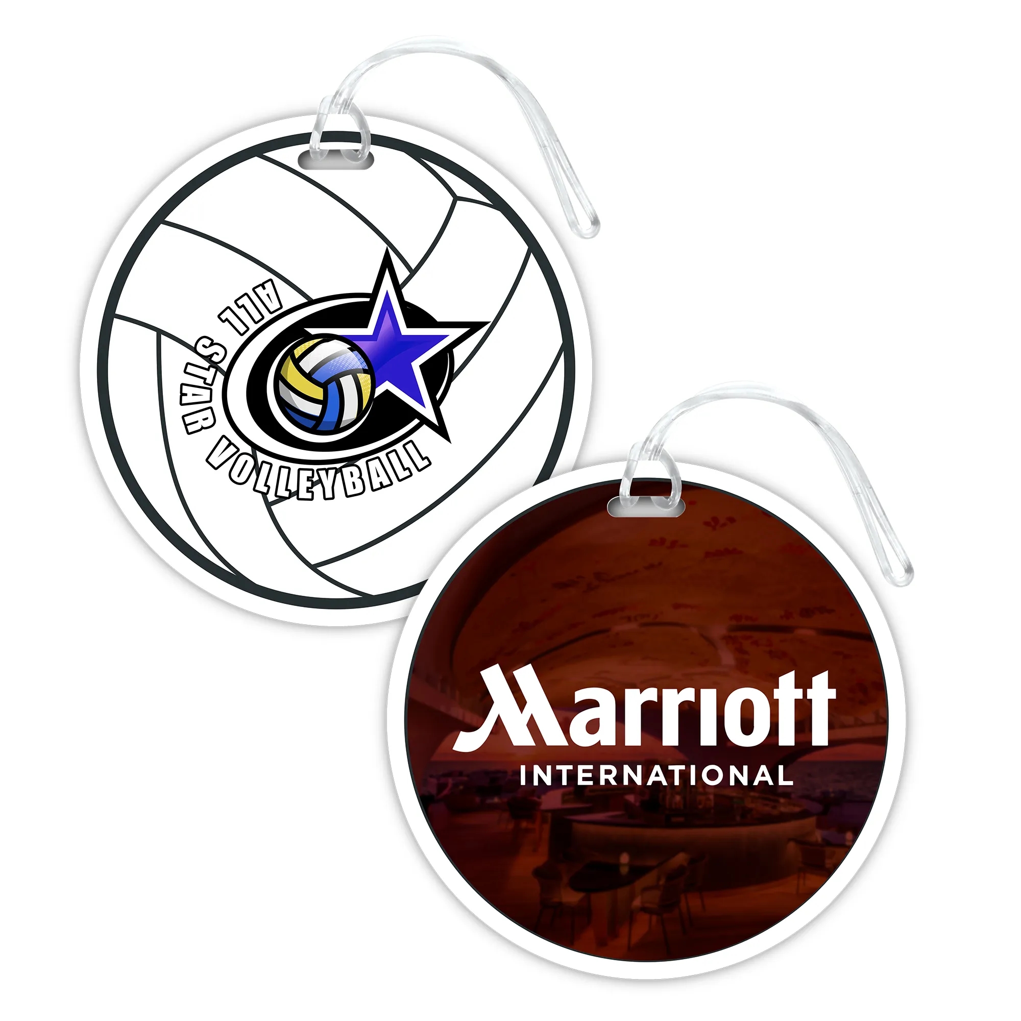 Custom Round Luggage Tag 8