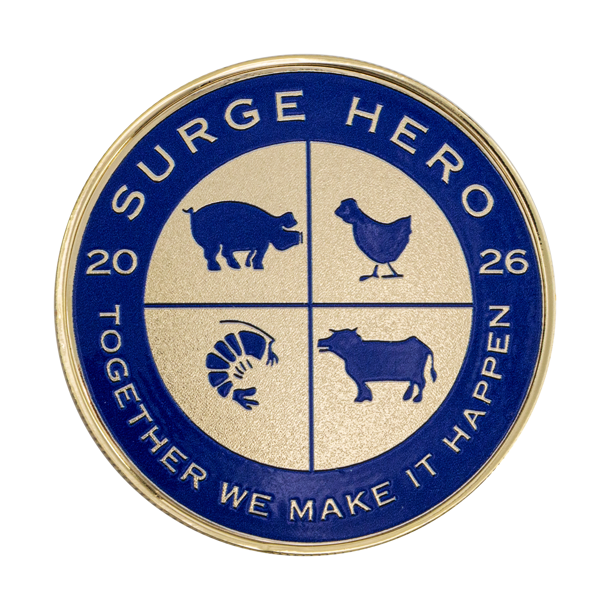 2" Speed Challenge Coin Coin Edge w/ 3D Texture Print 11
