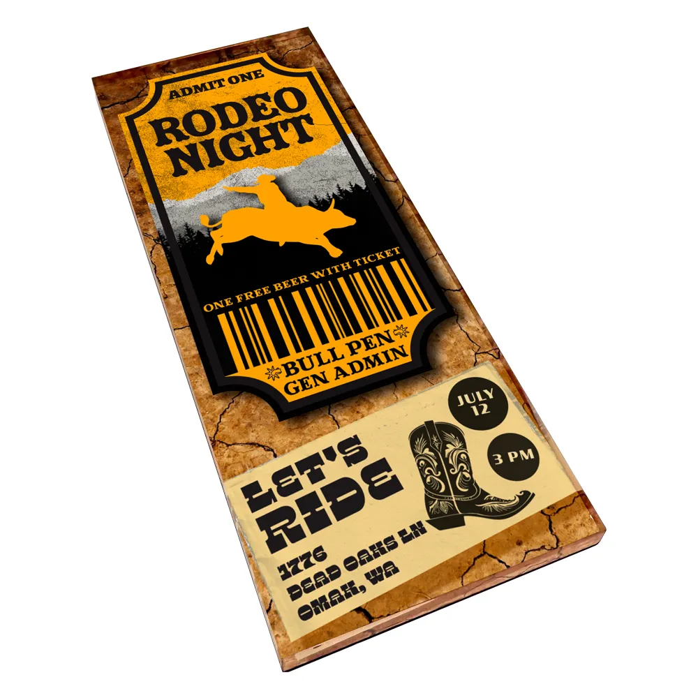 1/4" Acrylic Ticket / Event Magnets - Made In USA 22