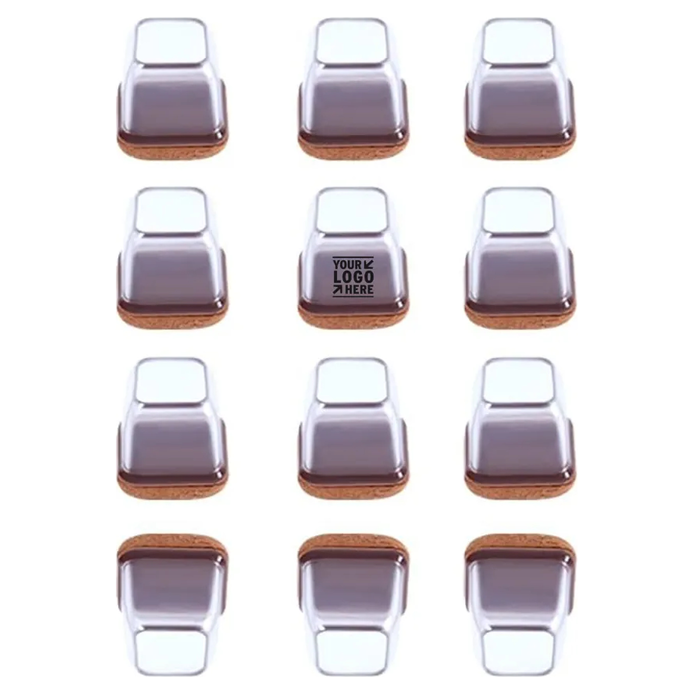 Fit 0.8-1.1'' Furniture Hardwood Floor Protectors Clear Silicone Chair Leg Cap