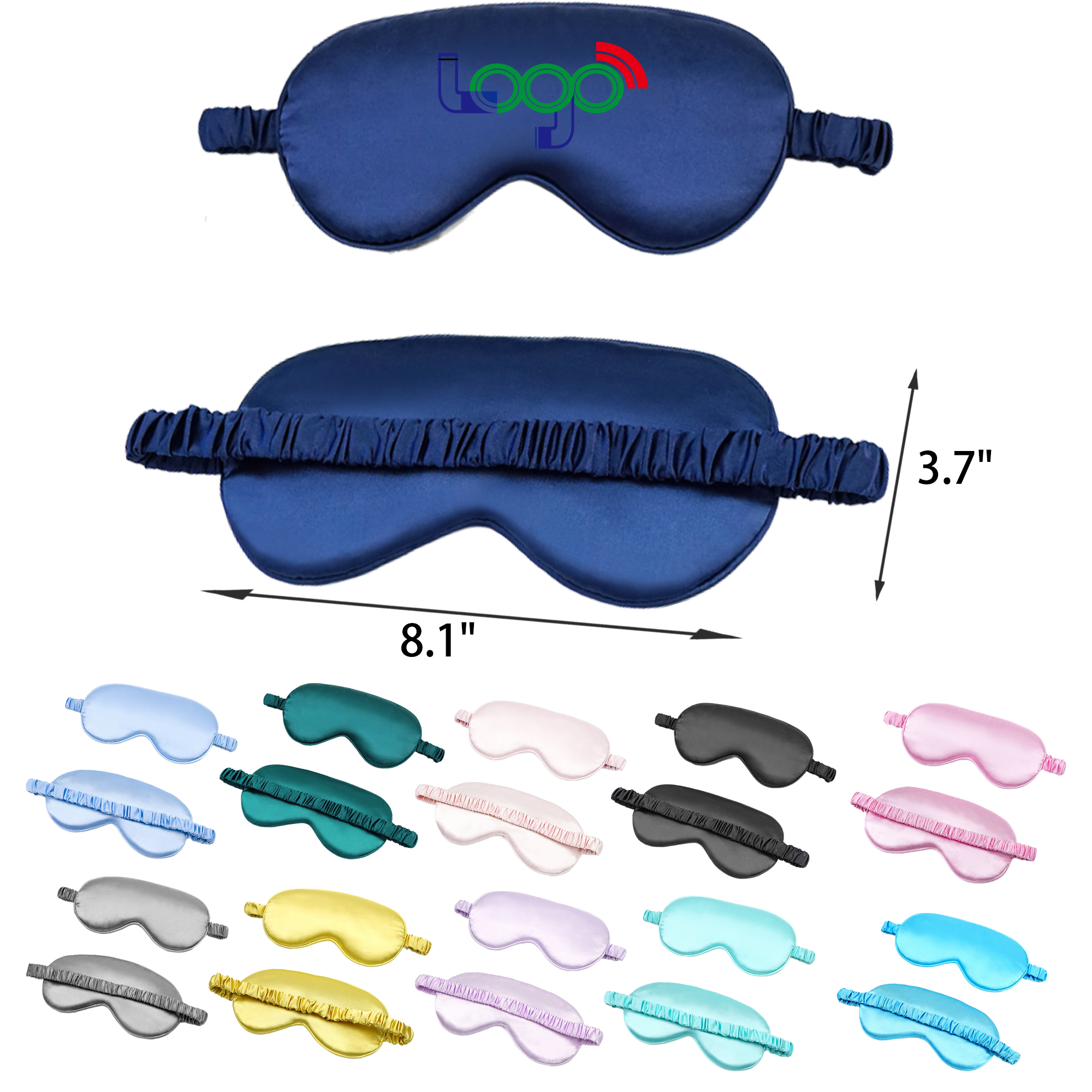 MOQ 50 PCS Soft Solid Color Eye Mask 15