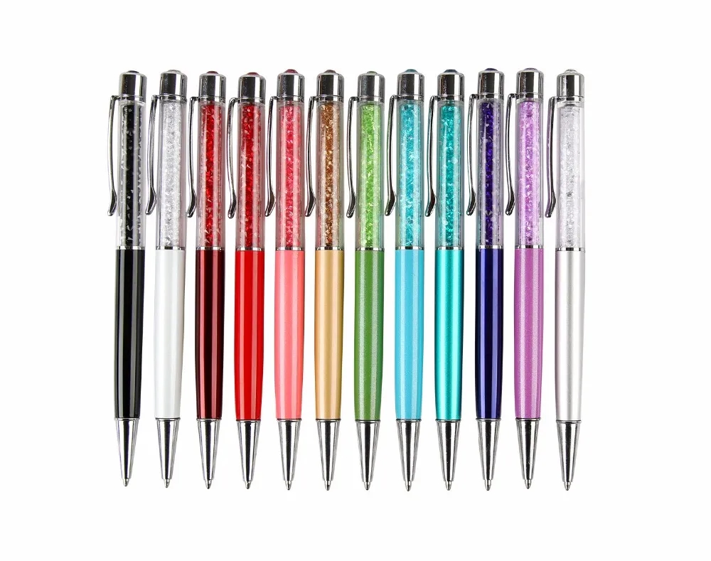 Metal Twist Crystal Ballpoint Pen 3