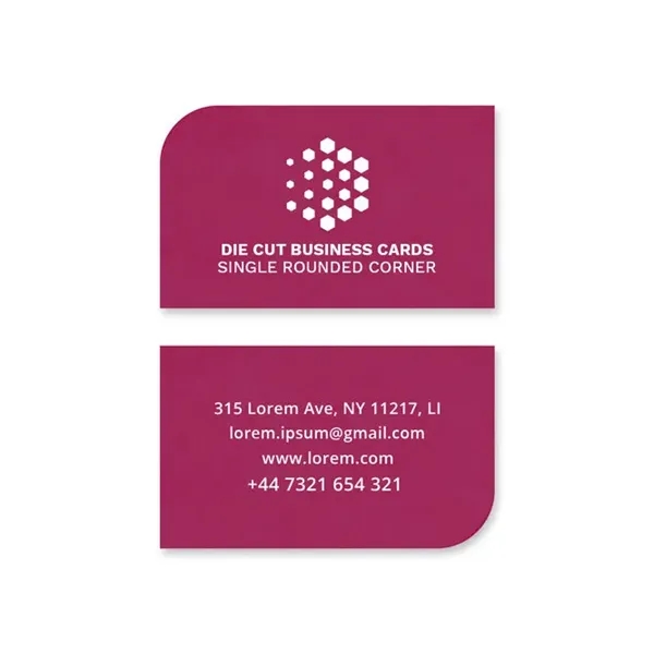 Die-Cut Business Cards (3. 5"W x 2"H)
