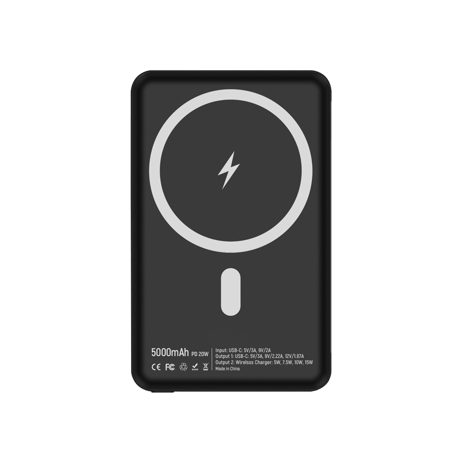 5000mAh Wireless Magnetic Power Bank