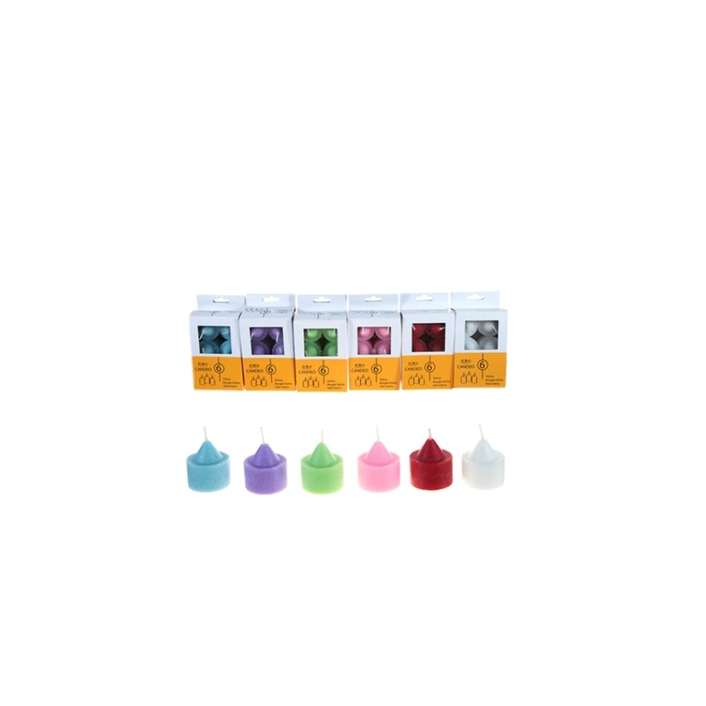 Votive Candles - 6 Colors Unscented 6 Pack 3